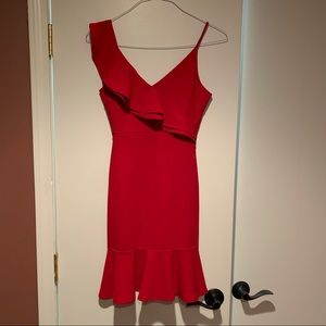 Gorgeous fancy mini dress hot red